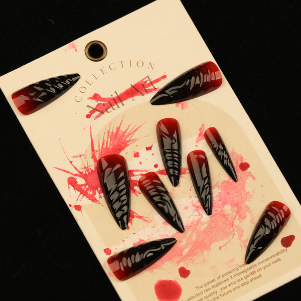 Complete Halloween press-on nails kit from Match Nails